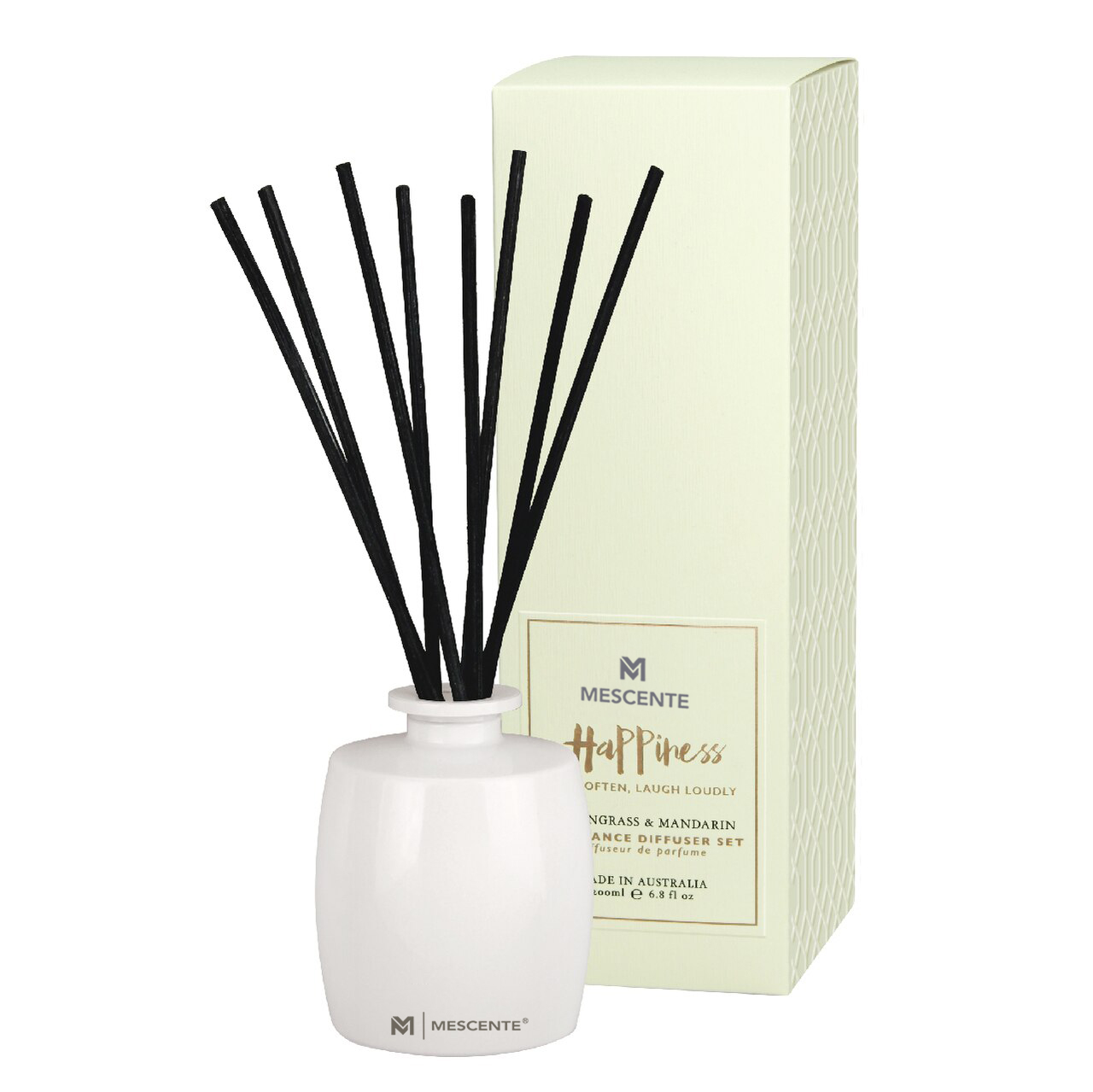 M&Scent ขนาดใหญ่ขนาดใหญ่ Home Essentials ชุดของขวัญไม้หอมกระจายกลิ่น Aroma Reed พร้อมก้านหวาย