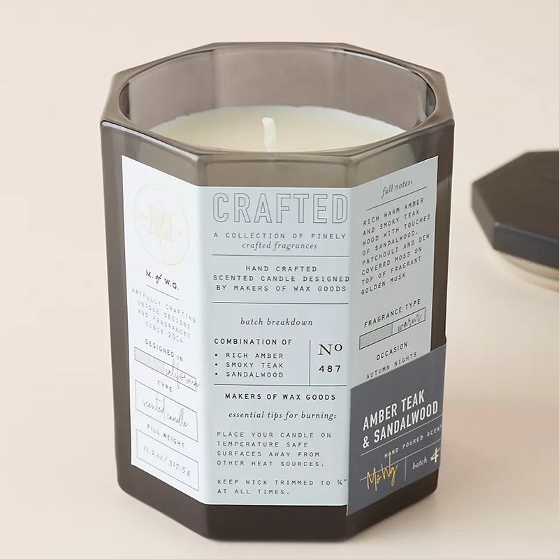 M&Scent สามารถใช้ฝาไม้ผ้าฝ้ายไส้ตะเกียงเรือแก้วได้หลายชนิดที่ผสมเทียนแก้วประดิษฐ์