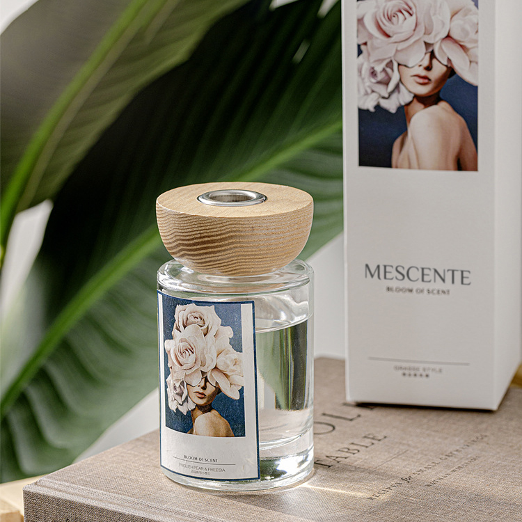 M&Scent สามารถทดสอบฉลากส่วนตัวชุดไม้กระจายกลิ่นพร้อมจุก