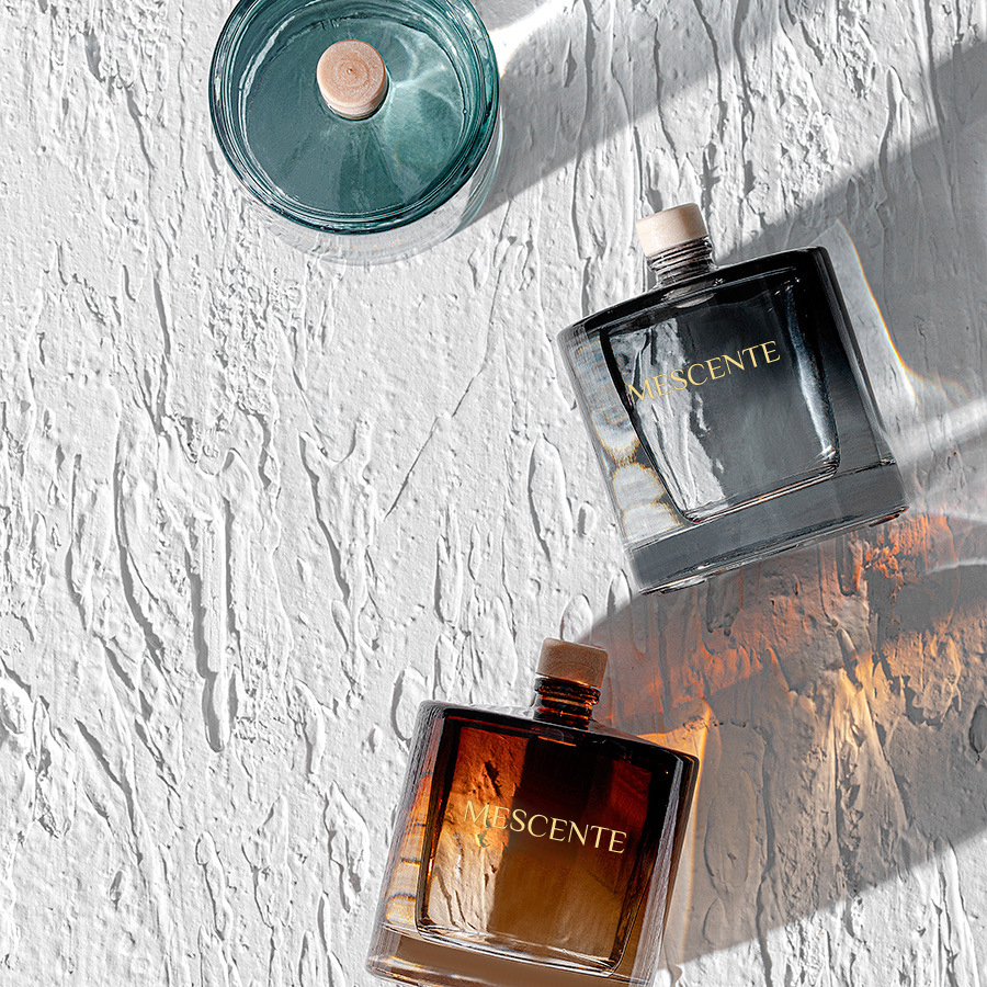 สีน้ำตาล 3 In One Nordic Heart Vanilla Reed Diffuser น้ำหอมบ้านสามเหลี่ยมหลักฐานเด็กตุรกี