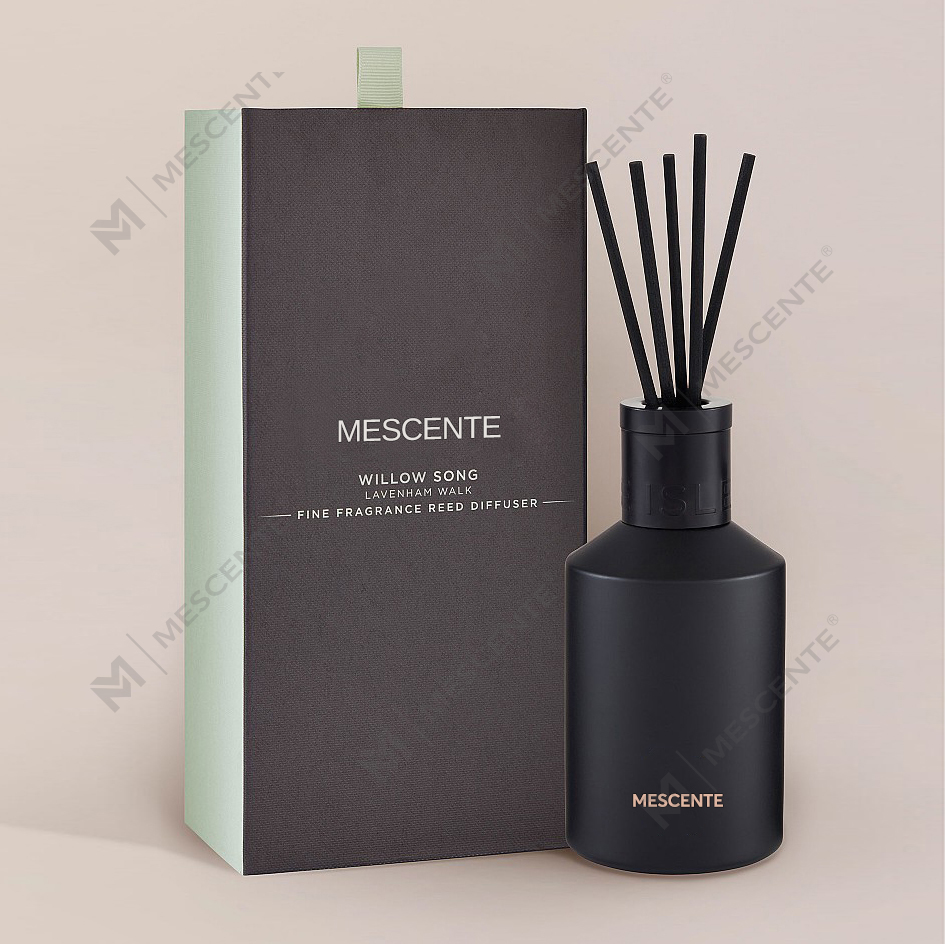 ตกแต่ง Oem พิมพ์กล่อง 20ml สแควร์เซรามิค Vranjes ไม้ Cap House น้ำหอม Aroma Reed Diffuser Oil