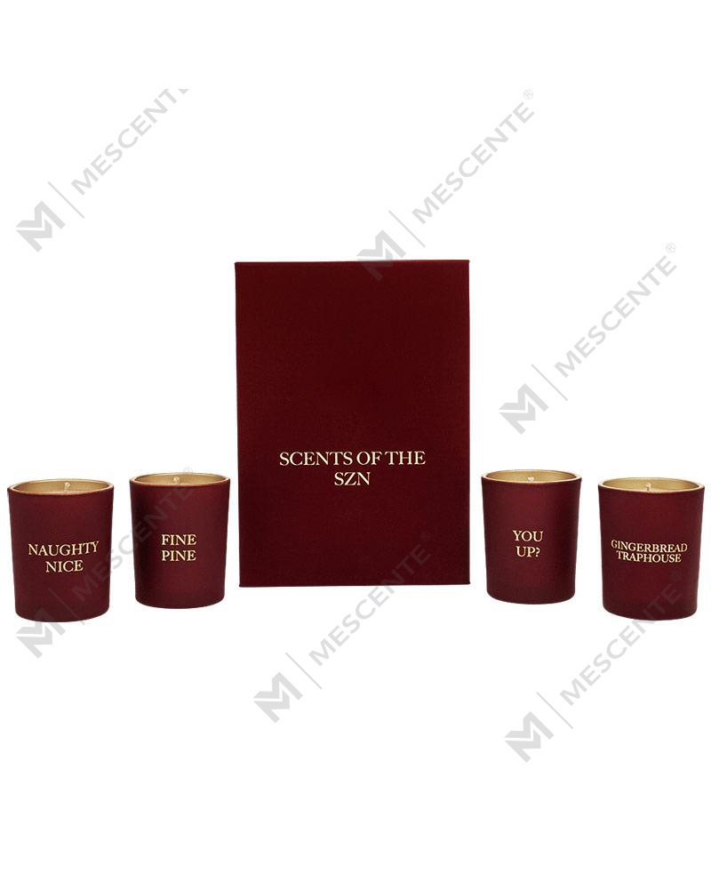 M&Scent ชุดของขวัญเทียนหอมตกแต่งบ้านสุดหรู 4 ชิ้น
