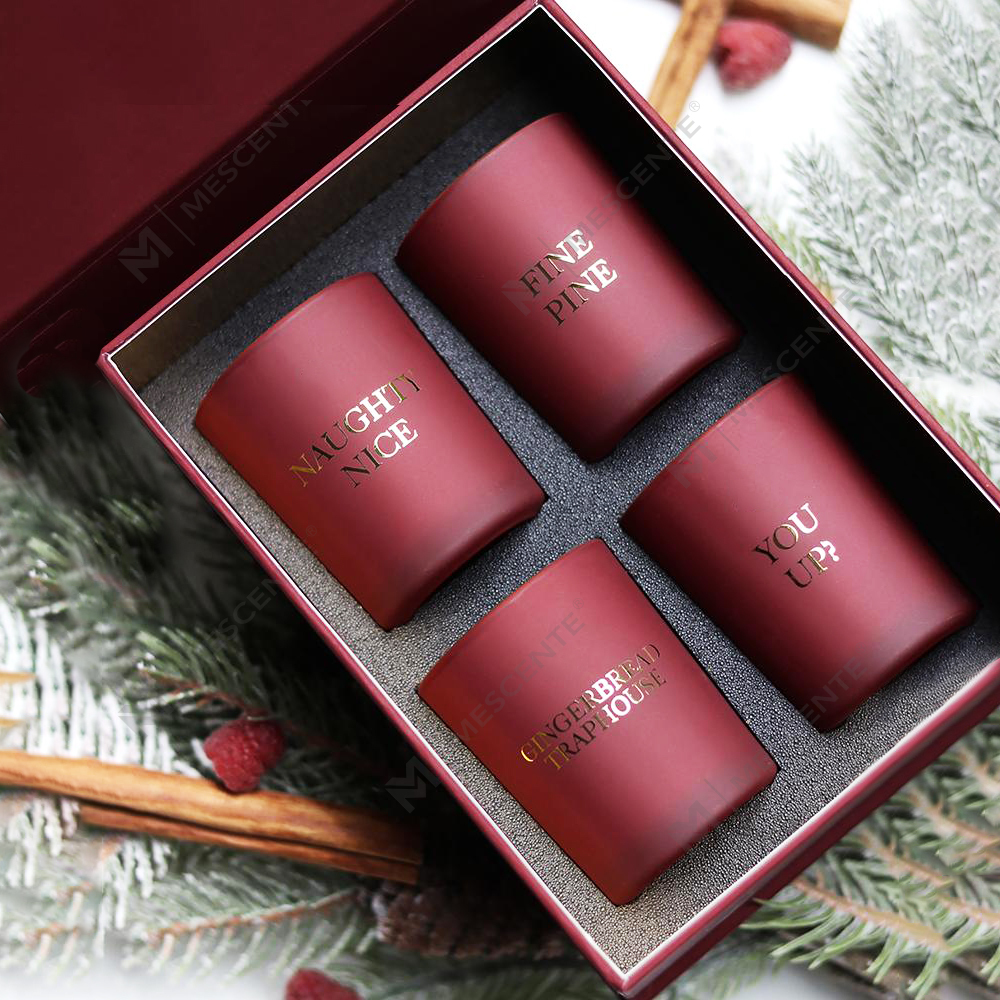 M&Scent ชุดของขวัญเทียนหอมตกแต่งบ้านสุดหรู 4 ชิ้น