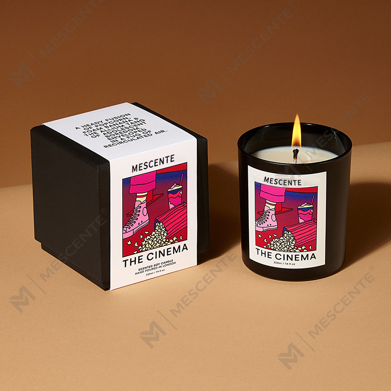 M&Scent ขายส่งหรูหราที่กำหนดเองฉลากส่วนตัวแฮนด์เมดคริสต์มาสคริสตัลกลิ่นหอมเทียนขี้ผึ้งถั่วเหลือง