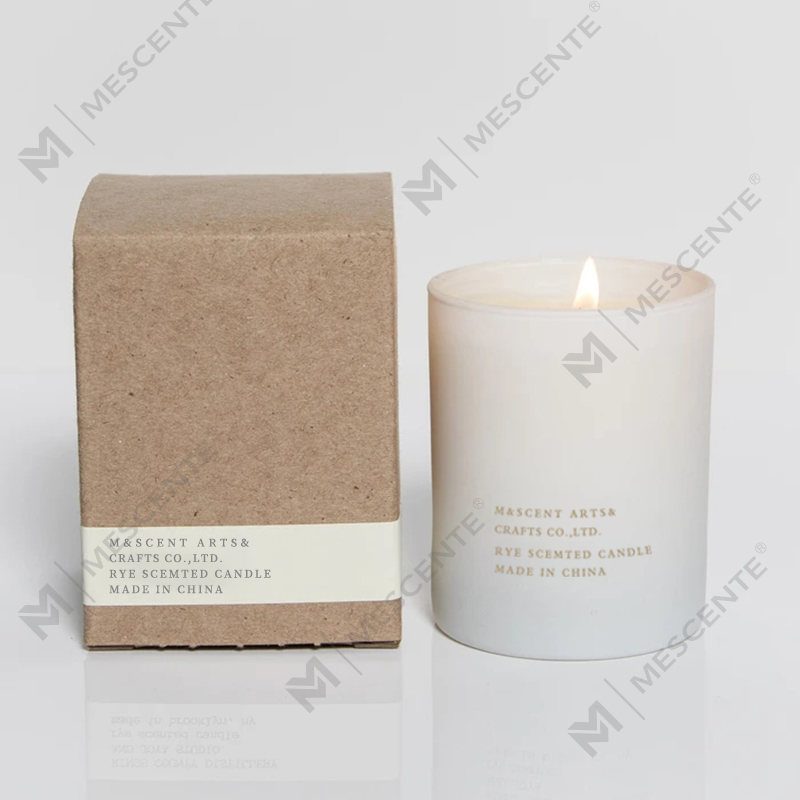 M&Scent ขายส่งฉลากส่วนตัวราคาถูกเทียนน้ำมันหอมระเหยไส้ตะเกียงไม้สีขาวขนาดใหญ่