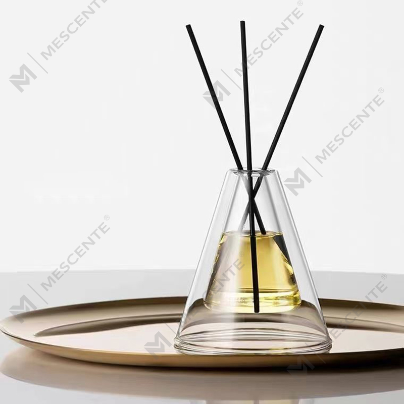 ที่กำหนดเองขนาดใหญ่ Hex Essenza ขวดแก้วที่ไม่ซ้ำกันสีขาว Frosted Extra Air Aroma Reed Diffuser น้ำหอมบ้าน, Reed Diffusers คริสต์มาส