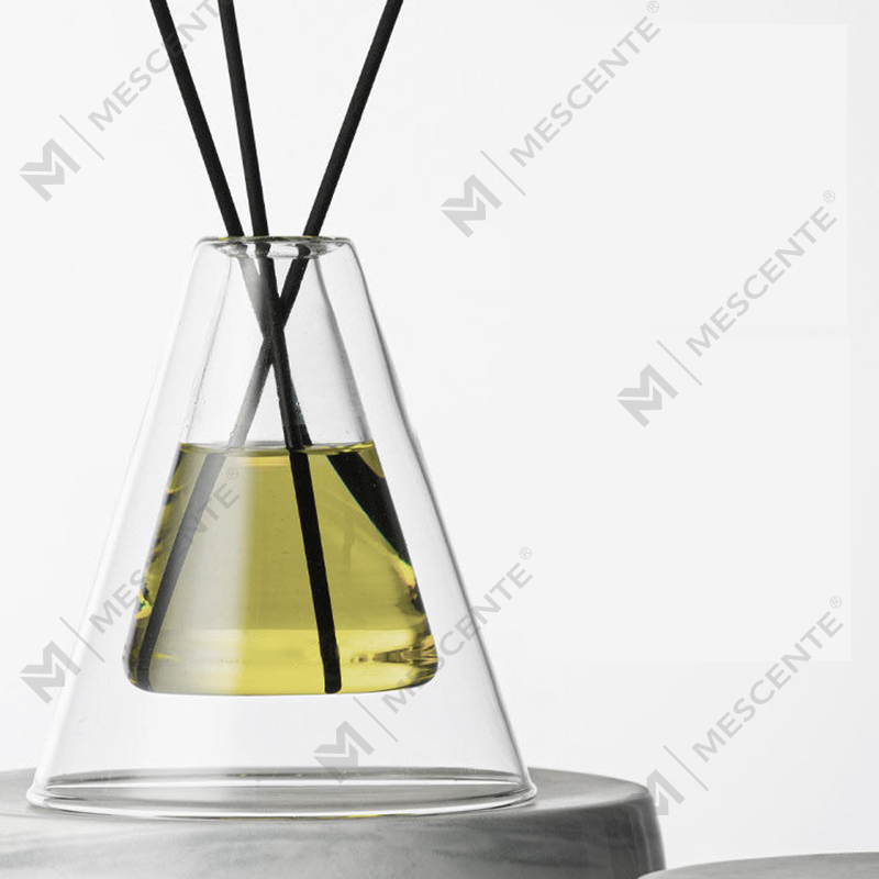ที่กำหนดเองขนาดใหญ่ Hex Essenza ขวดแก้วที่ไม่ซ้ำกันสีขาว Frosted Extra Air Aroma Reed Diffuser น้ำหอมบ้าน, Reed Diffusers คริสต์มาส