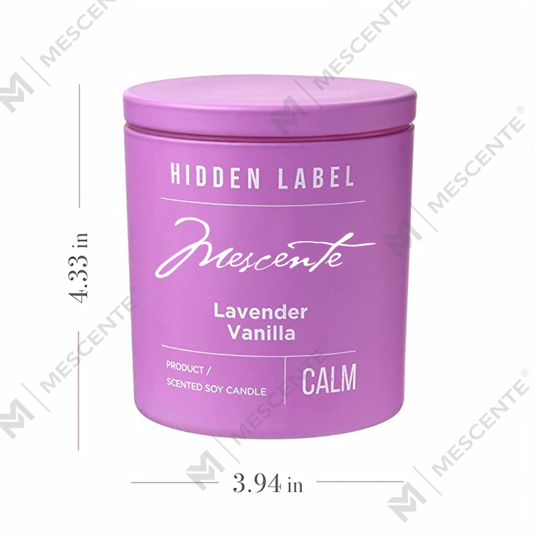 M&Scent ขายส่งฉลากส่วนตัวสุดหรูขวดดำเทียนขี้ผึ้งถั่วเหลืองพร้อมคริสตัล