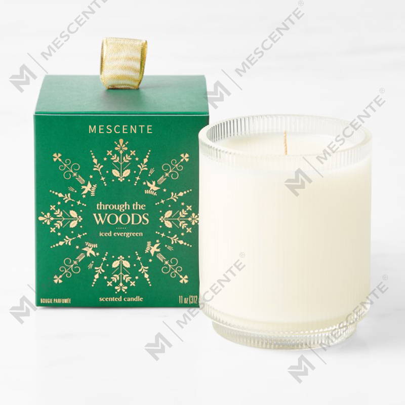 M&Scent Custom Made Logo เทียนหอมถั่วเหลืองออร์แกนิคความชัดเจนแบบโฮมเมดฉลากส่วนตัวในขวดแก้ว