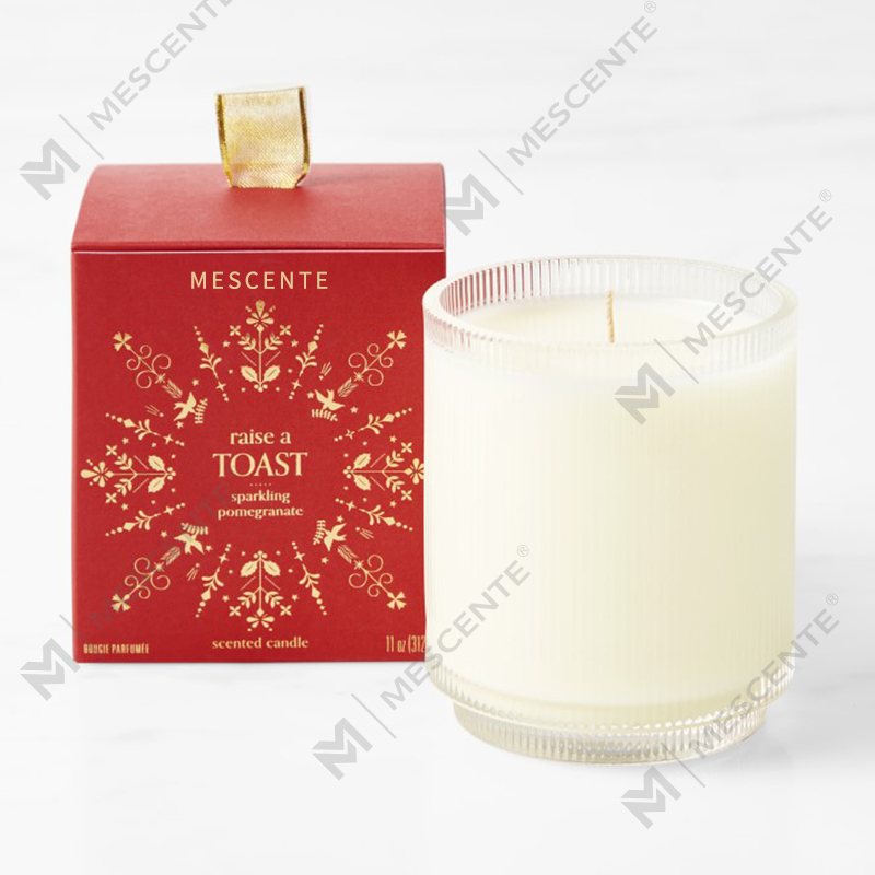 M&Scent Custom Made Logo เทียนหอมถั่วเหลืองออร์แกนิคความชัดเจนแบบโฮมเมดฉลากส่วนตัวในขวดแก้ว