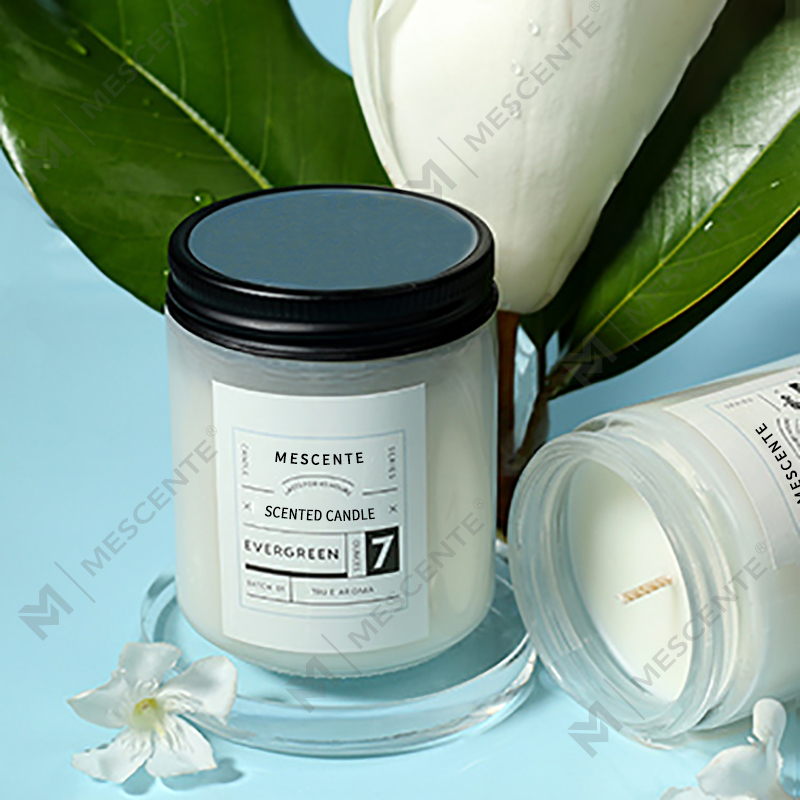 M&Scent เทียนขี้ผึ้งถั่วเหลืองหอมหรูหราพร้อมฝาปิดแบบกำหนดเองฉลากส่วนตัว