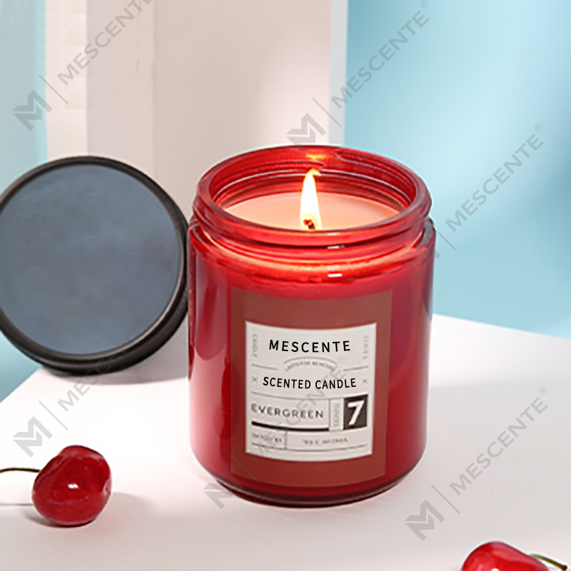 M&Scent เทียนขี้ผึ้งถั่วเหลืองหอมหรูหราพร้อมฝาปิดแบบกำหนดเองฉลากส่วนตัว