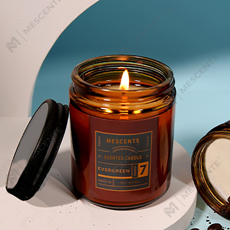 M&Scent เทียนขี้ผึ้งถั่วเหลืองหอมหรูหราพร้อมฝาปิดแบบกำหนดเองฉลากส่วนตัว