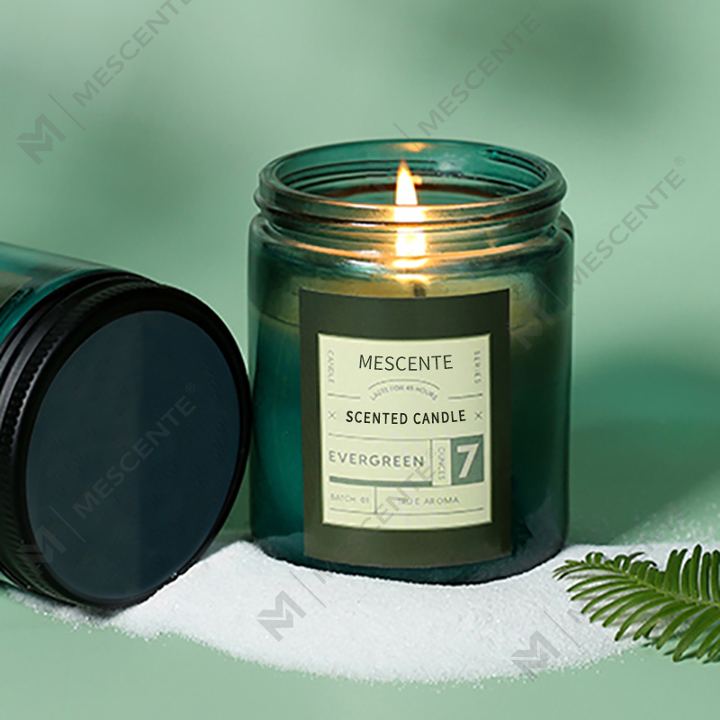M&Scent เทียนขี้ผึ้งถั่วเหลืองหอมหรูหราพร้อมฝาปิดแบบกำหนดเองฉลากส่วนตัว