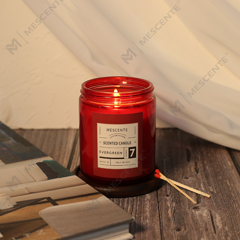 M&Scent เทียนขี้ผึ้งถั่วเหลืองหอมหรูหราพร้อมฝาปิดแบบกำหนดเองฉลากส่วนตัว