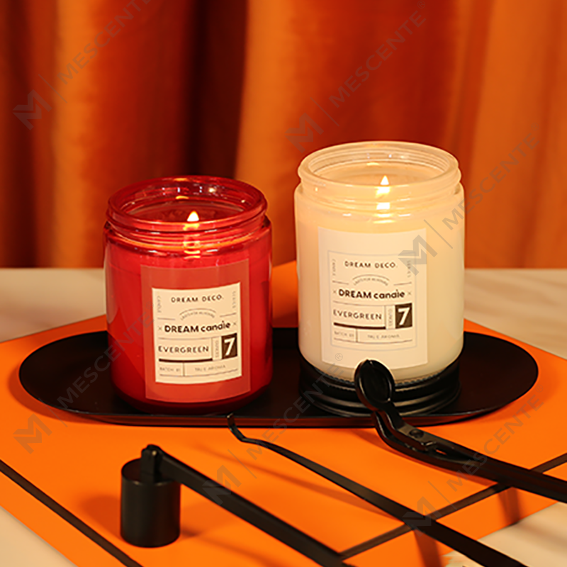 M&Scent เทียนขี้ผึ้งถั่วเหลืองหอมหรูหราพร้อมฝาปิดแบบกำหนดเองฉลากส่วนตัว