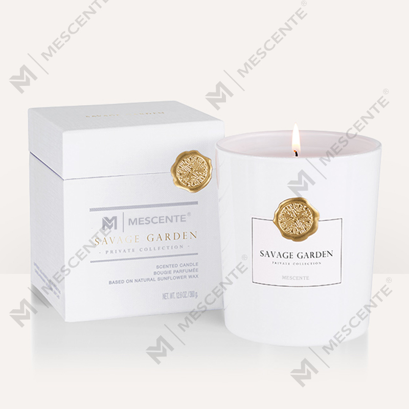 M&Scent ขวดแก้วตกแต่งฉลากส่วนตัวแบบกำหนดเองหรูหราพร้อมเทียนขี้ผึ้งถั่วเหลือง