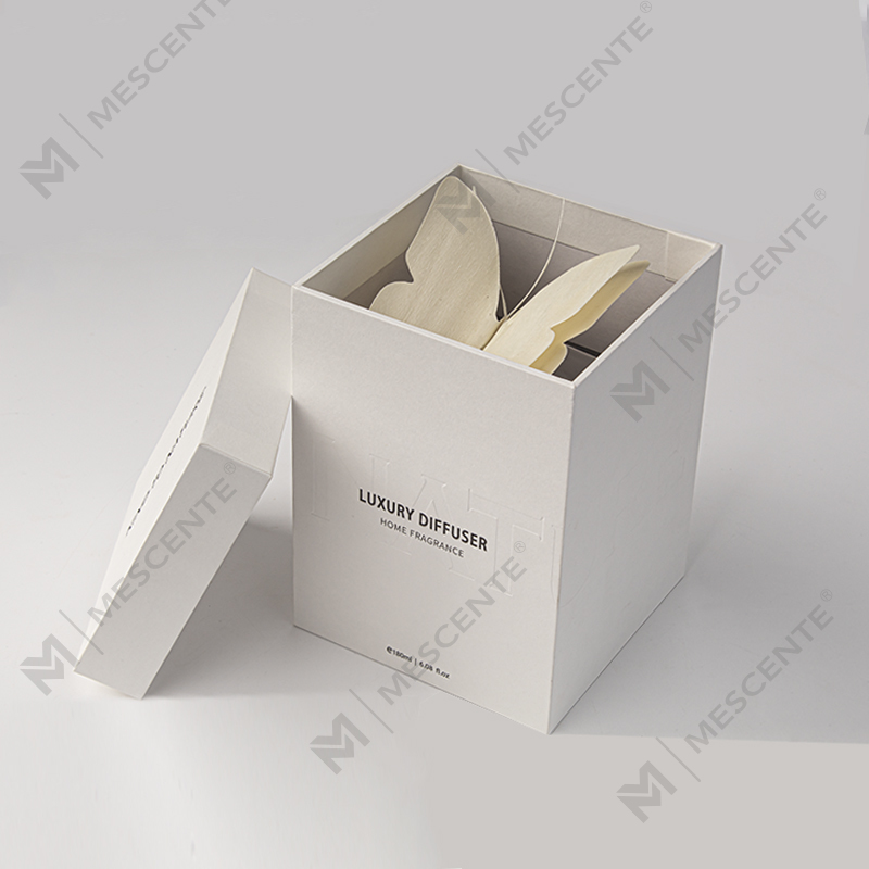 M&Scent ขวดสี่เหลี่ยมขนาดใหญ่ แท่งหวายใหญ่ ไม้กระจายกลิ่นอโรมาเทอราพีเหลว พร้อมจุกปิด