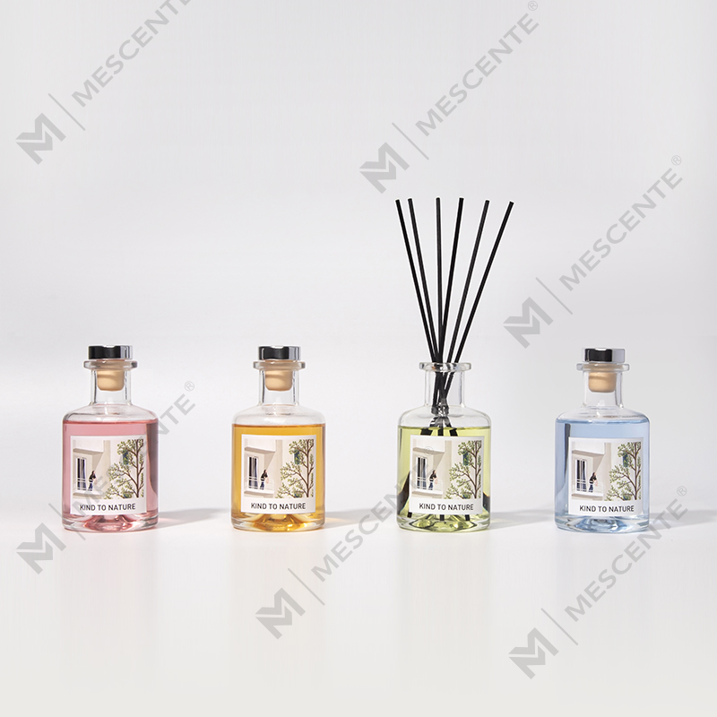 M&Scent Luxury 200 มล. ขวดสีขาวแบบกำหนดเองไม้กระจายกลิ่นกกพร้อมกล่อง