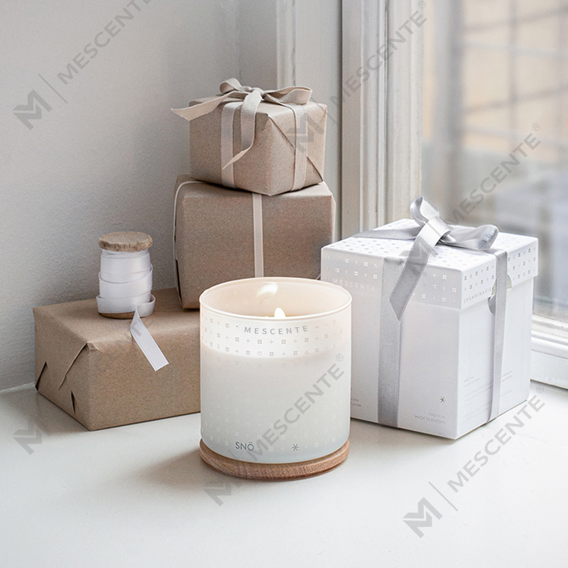 M&Scent หรูหราทำเองคริสต์มาสเทียนหอมขี้ผึ้งถั่วเหลืองตกแต่งพร้อมกล่องของขวัญ