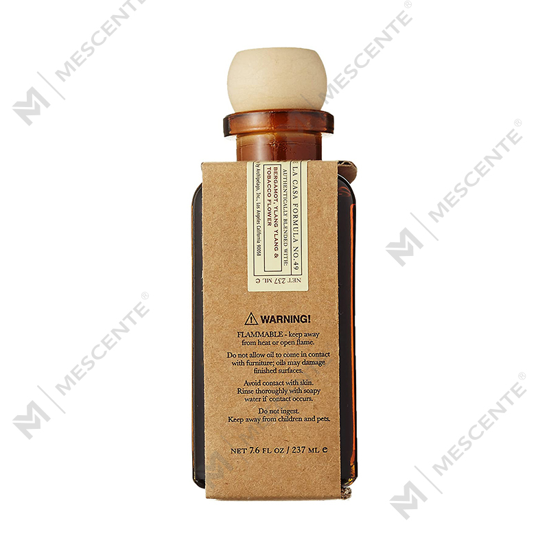M&Scent หรูหราที่กำหนดเองขนาดใหญ่ Rose Gold ขวดแก้วดอกไม้ฉลากส่วนตัว Liquid Reed Diffuser พร้อมกล่องของขวัญ