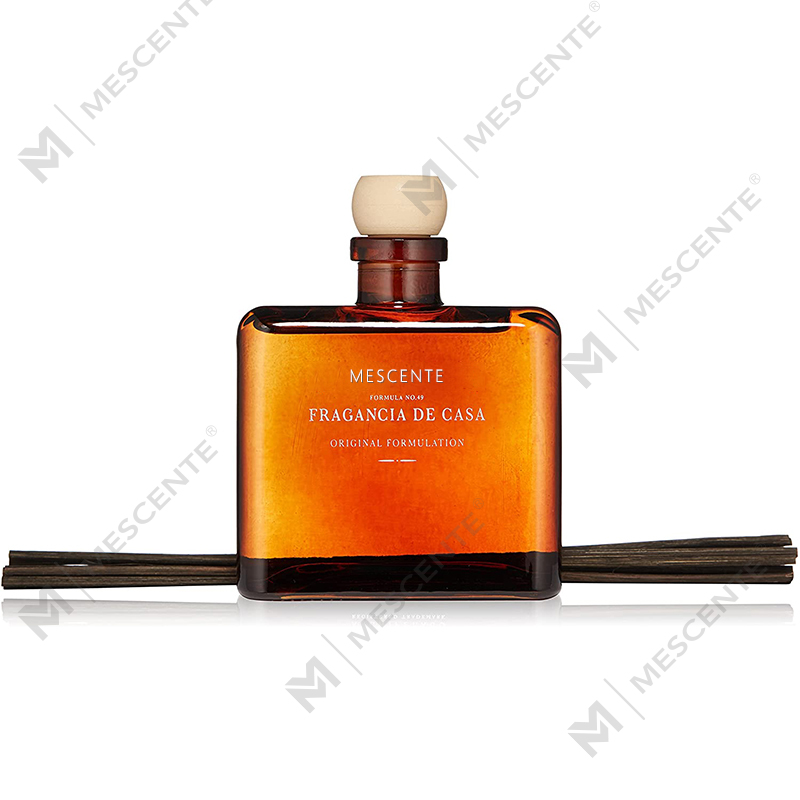 M&Scent หรูหราที่กำหนดเองขนาดใหญ่ Rose Gold ขวดแก้วดอกไม้ฉลากส่วนตัว Liquid Reed Diffuser พร้อมกล่องของขวัญ