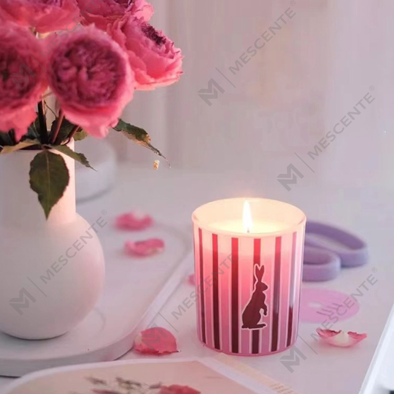 M&Scent ขายส่งขวดแก้วน้ำหอมบ้านหรูแบบกำหนดเองเทียนขี้ผึ้งถั่วเหลือง