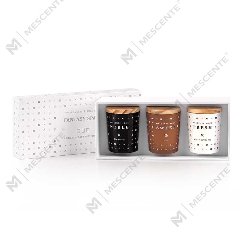 M23352 ชุดเทียนหอมขี้ผึ้งถั่วเหลืองในครัวเรือน 3 แพ็ค