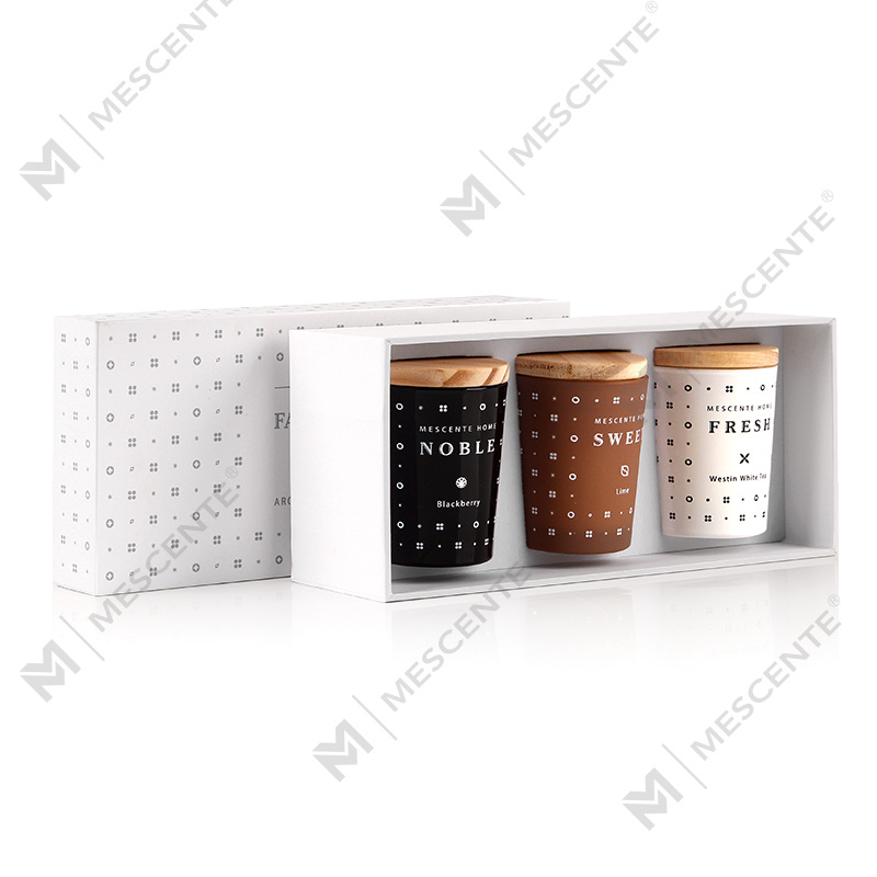 M23352 ชุดเทียนหอมขี้ผึ้งถั่วเหลืองในครัวเรือน 3 แพ็ค