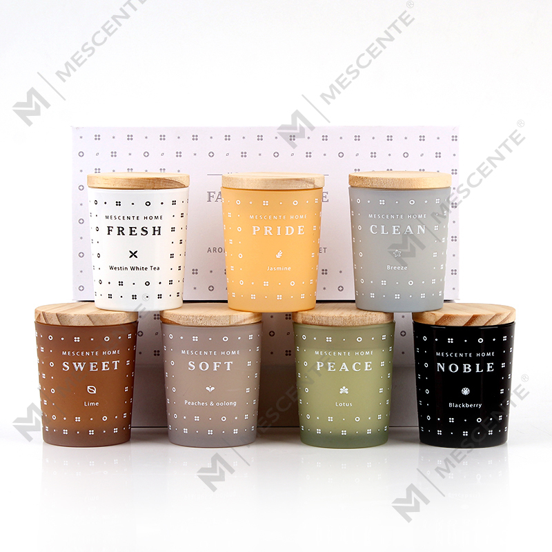 M23352 ชุดเทียนหอมขี้ผึ้งถั่วเหลืองในครัวเรือน 3 แพ็ค