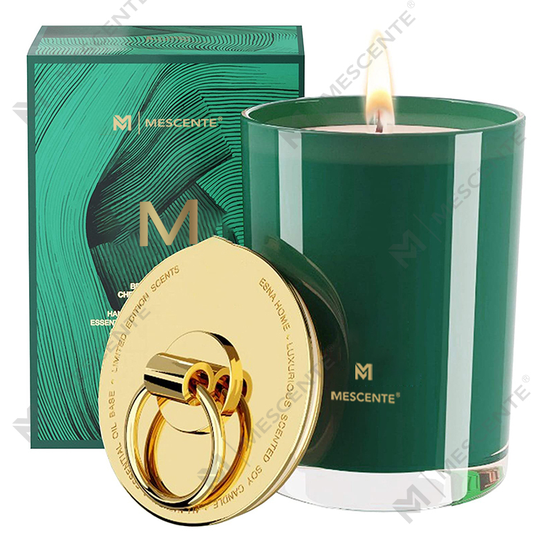 M&Scent Luxury White Soy Wax โลโก้งานแต่งงานเทียนหอม,CUSTOM Camp เทียน