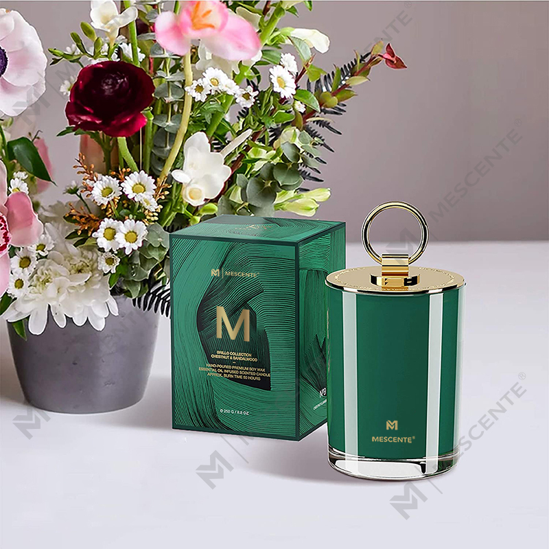 M&Scent Luxury White Soy Wax โลโก้งานแต่งงานเทียนหอม,CUSTOM Camp เทียน