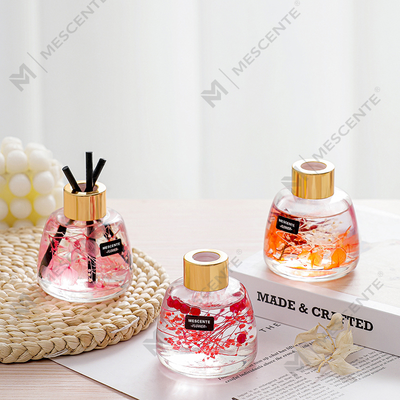 มินิไวท์ขวดน้ำหอมดอกไม้ Aroma Reed Diffuser Oil, Fragrance Thailand Reed Diffuser Gift Set