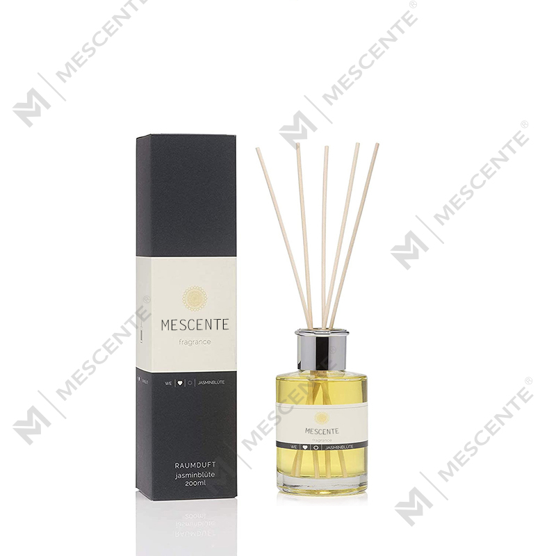 M&Scent หรูหราที่กำหนดเองขวดขนาดใหญ่ดอกไม้ฉลากส่วนตัวไม้กระจายกกของเหลวพร้อมกล่องของขวัญ