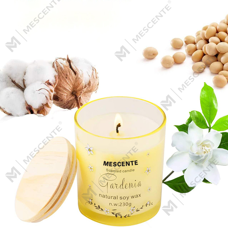 M&Scent ที่วางแก้วหรูหราแฮนด์เมดจิตวิญญาณเซรามิกเสาเทียนหอมวานิลลาพร้อมคริสตัล