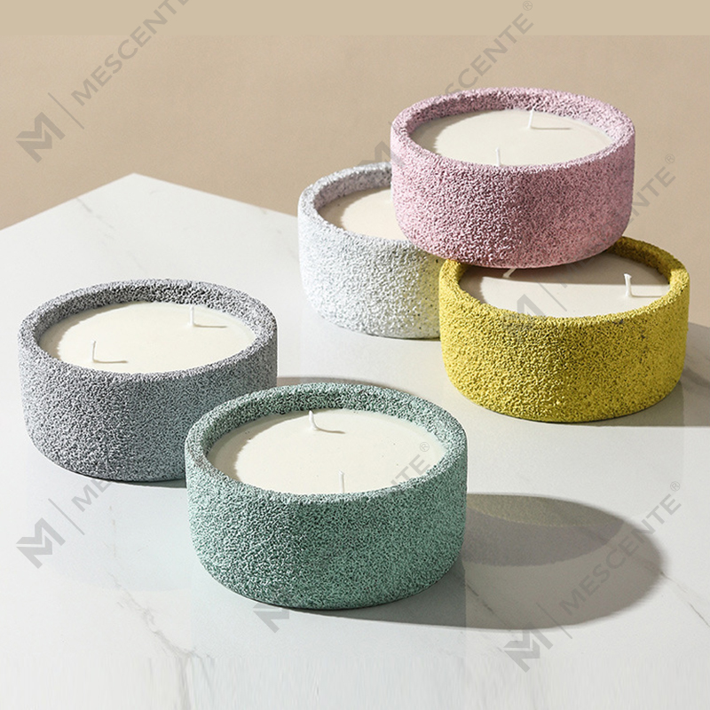 M&Scent หรูหราแฮนด์เมดโลโก้จิตวิญญาณเสาเทียนแก้วหอมด้วยคริสตัล, เทียนไส้ตะเกียง 3 อัน