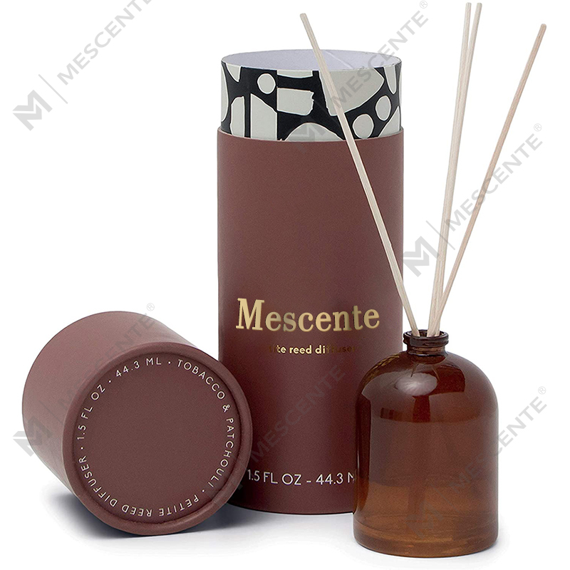 M&Scent หรูหราที่กำหนดเองขนาดใหญ่ Rose Gold ขวดแก้วดอกไม้ฉลากส่วนตัว Liquid Reed Diffuser พร้อมกล่องของขวัญ