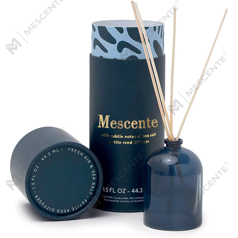 M&Scent หรูหราที่กำหนดเองขนาดใหญ่ Rose Gold ขวดแก้วดอกไม้ฉลากส่วนตัว Liquid Reed Diffuser พร้อมกล่องของขวัญ