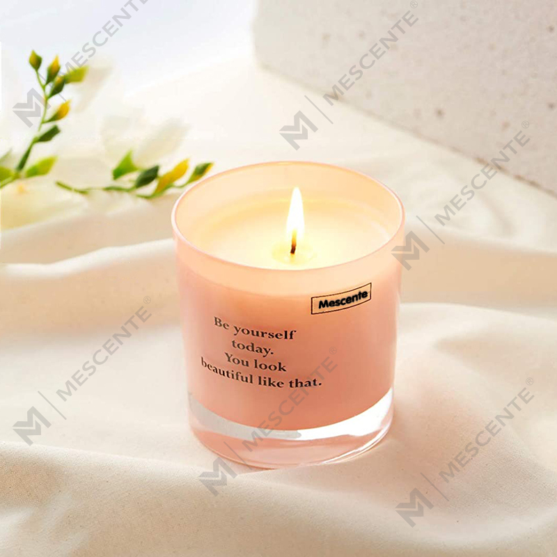 M&Scent ขายส่งขวดหรูหราฉลากส่วนตัวเทียนขี้ผึ้งถั่วเหลือง