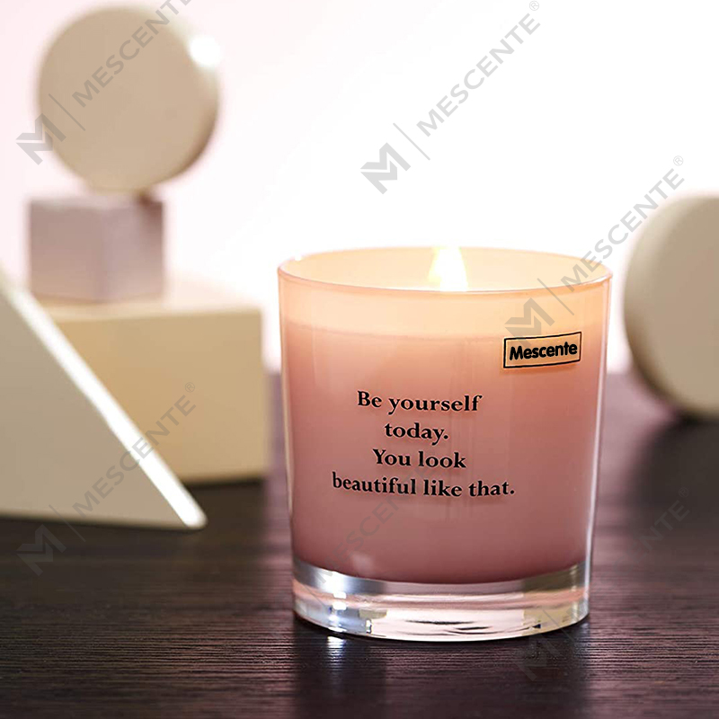 M&Scent ขายส่งขวดหรูหราฉลากส่วนตัวเทียนขี้ผึ้งถั่วเหลือง