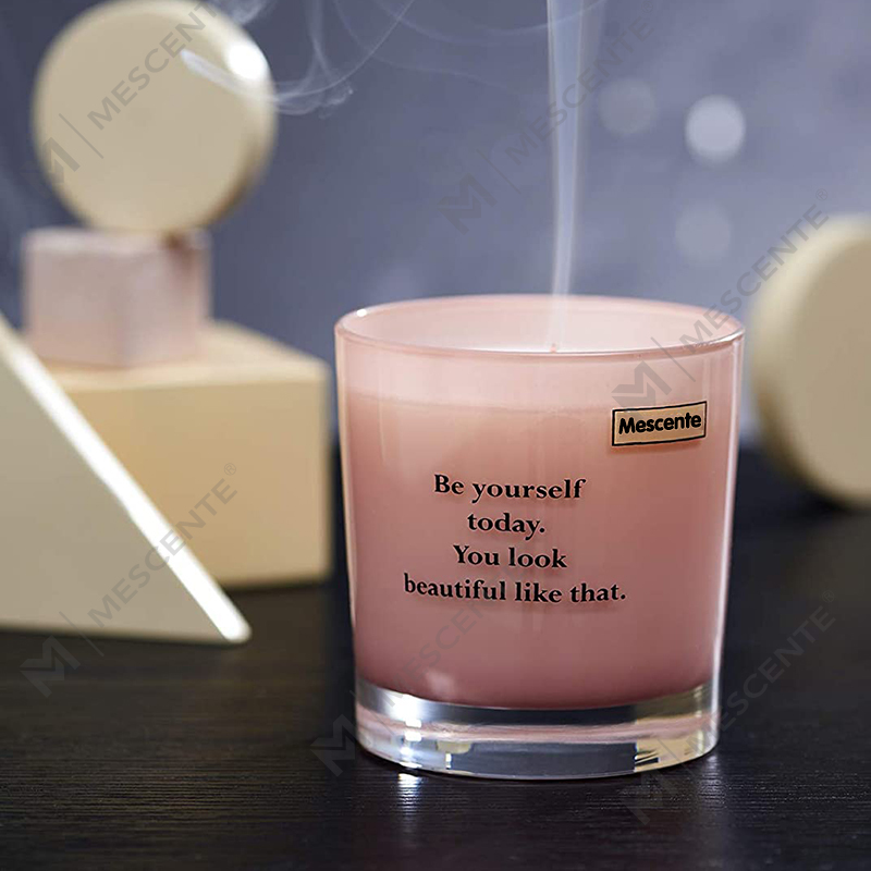 M&Scent ขายส่งขวดหรูหราฉลากส่วนตัวเทียนขี้ผึ้งถั่วเหลือง