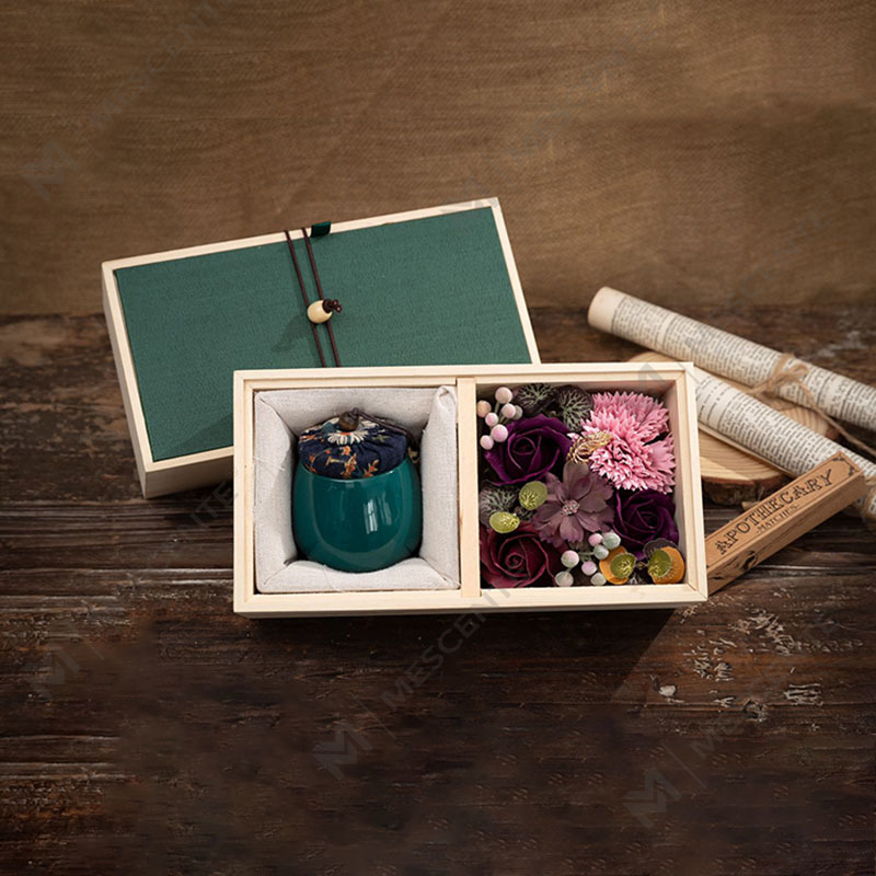 M&Scent หรูหราตกแต่งสั่งซื้อจำนวนมากเทียนพาราฟินอโรมาเสาเซรามิก