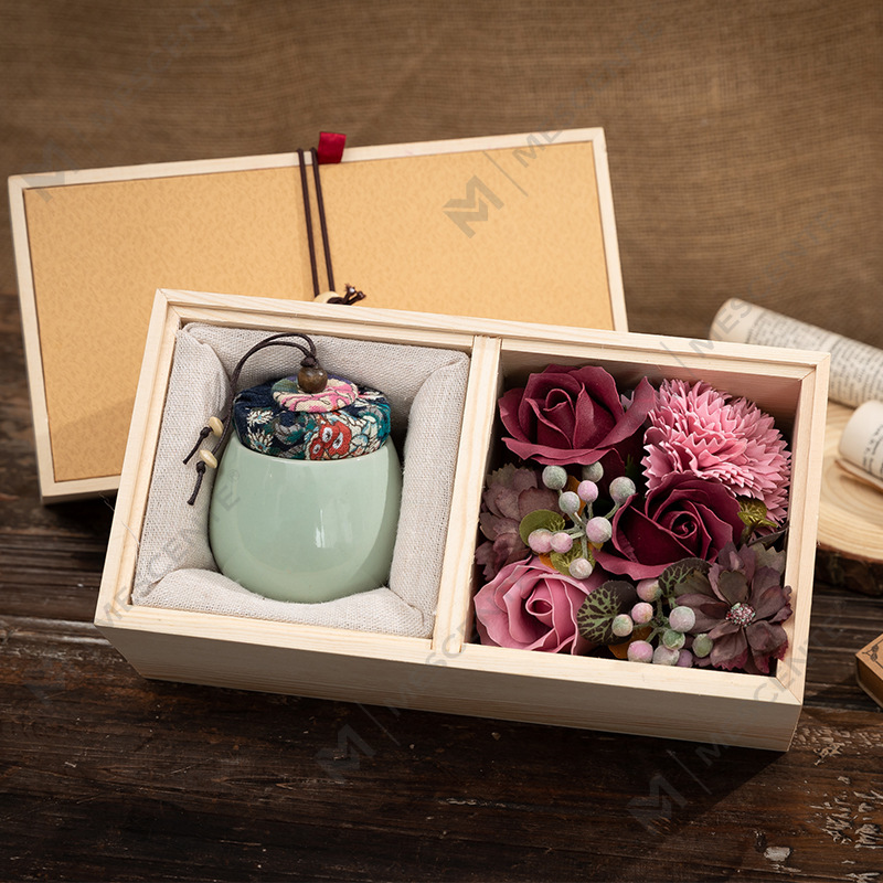 M&Scent หรูหราตกแต่งสั่งซื้อจำนวนมากเทียนพาราฟินอโรมาเสาเซรามิก