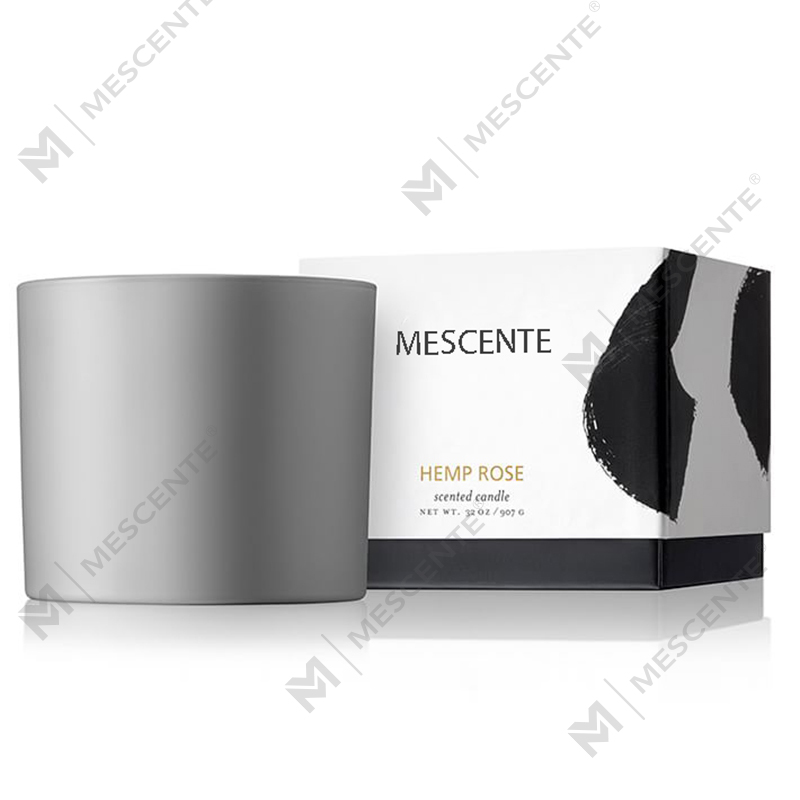 M&SCENT เทียนหอมขี้ผึ้งถั่วเหลืองขวดแก้วที่ใช้กันอย่างแพร่หลายในวันคริสต์มาสพร้อมกล่องพับ