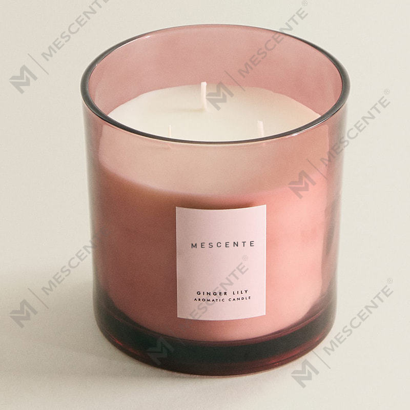 M&S cent Luxury Custom 3 Wick Soy Candles พร้อมฝาไม้ A29273-1
