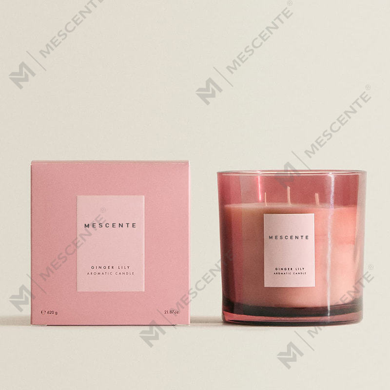 M&S cent Luxury Custom 3 Wick Soy Candles พร้อมฝาไม้ A29273-1