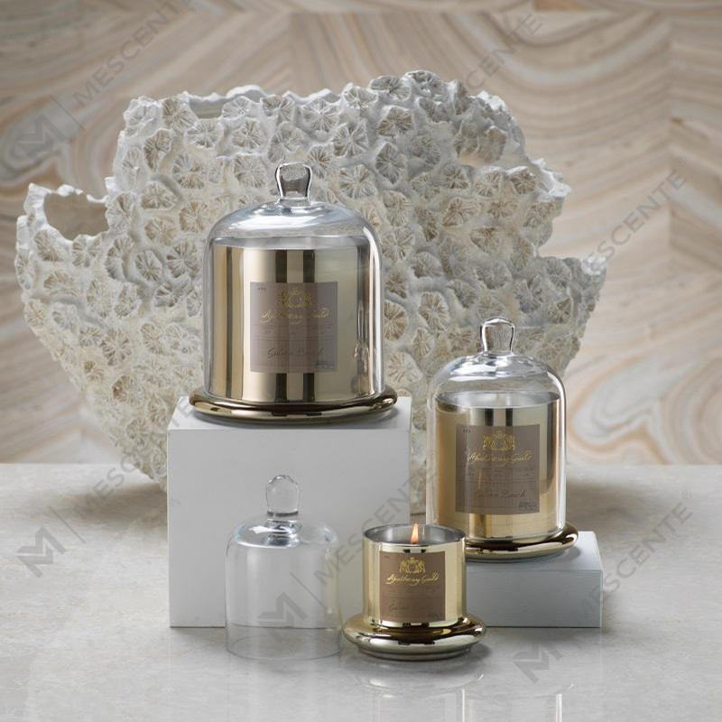 M&Scent ตกแต่งงานแต่งงานโรแมนติก Bell Jar แก้วโดมฝาครอบเทียนหอม A29275