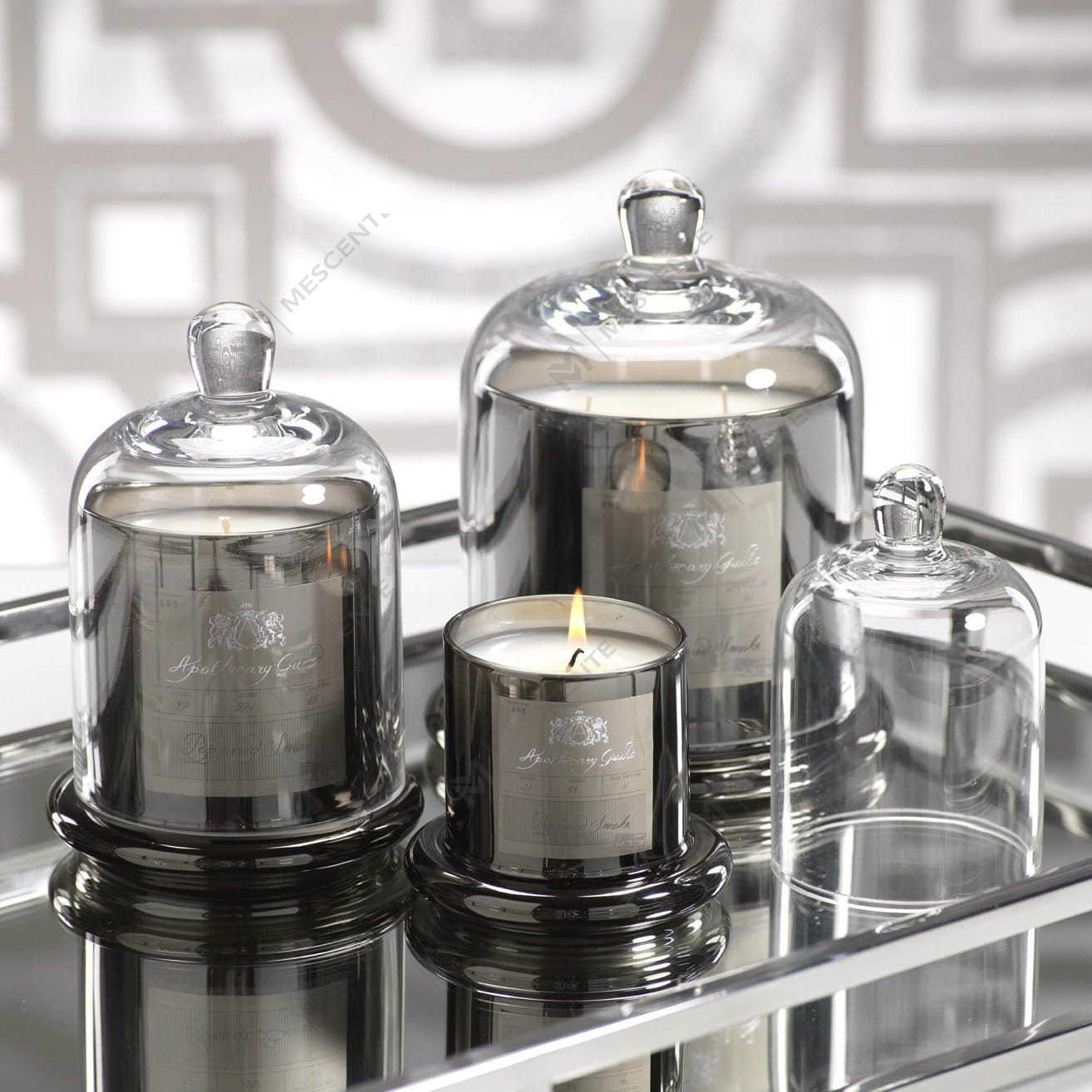 M&Scent ตกแต่งงานแต่งงานโรแมนติก Bell Jar แก้วโดมฝาครอบเทียนหอม A29275