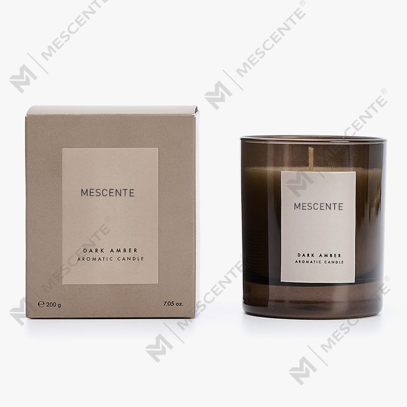 Mescente หรูหราฉลากส่วนตัว เทียนหอมอโรมาเธอราพีคริสตัล