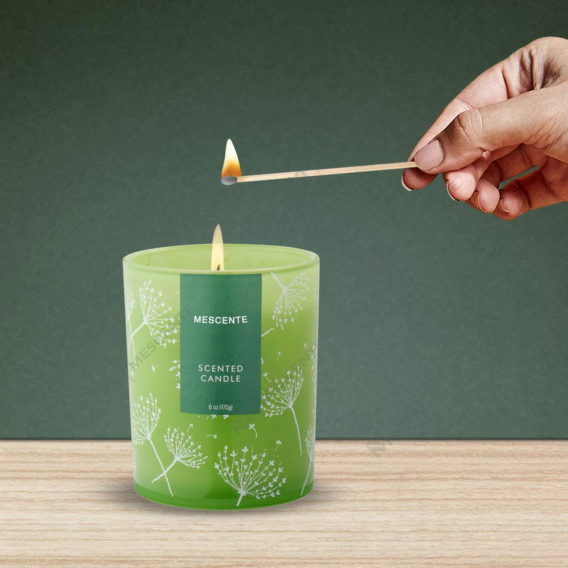 M&S กลิ่นโลโก้ที่กำหนดเองพิมพ์ตัวอย่าง ของชำร่วยเทียนหอมอโรมา เทียนหอมดอกไม้แห้ง
